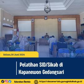 Bimtek SID/SIKAB di Kapanewon Gedangsari